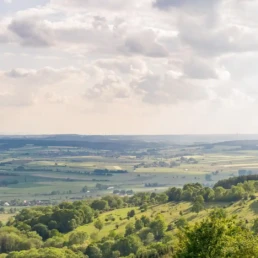 blick vom hesselberg richtung ruhebaum romantische strasse